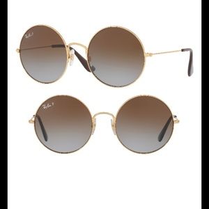 Polarized Ray-ban Sunglasses Brown Tint Gold